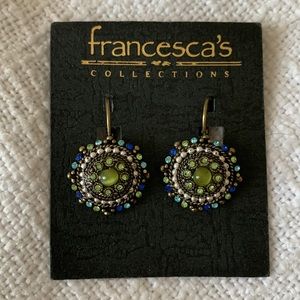 Francesca’s blue and green earrings